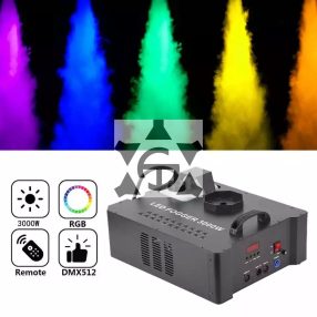   FTS Hurican Füstgép 3000W geyser függőleges (vertikális) kilövés, RGB világítással