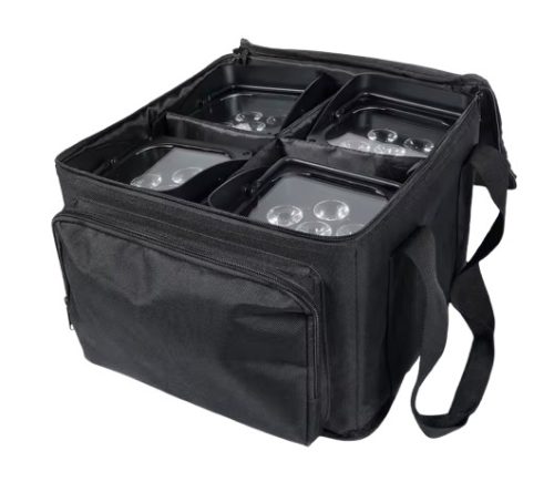 FTS UPLight 4-es Szett – 6x18W RGBWA+UV Akkumulátoros Uplight + Hordtáska