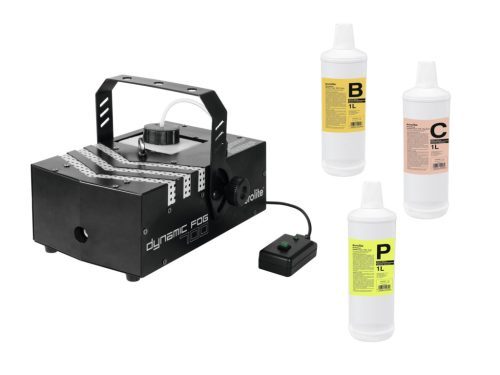 EUROLITE Dynamic Fog 700 Füstgép Szett + Folyadékok (700W, DMX)