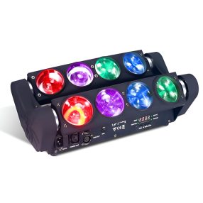   FTS Spider RGBW 8x15W Robotlámpa – Látványos Mozgófejes LED Effekt Fényrendszerekhez