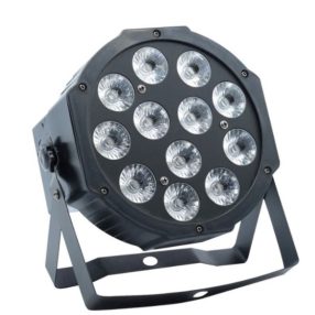   FTS LED 12x12W RGBW Par Lámpa – Profi Színpadi Világítás, DMX Vezérlés, Színes Fényhatások