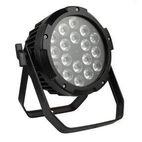   FTS RGBWA+UV 18X18W (Alumíniumházas) IP65 Kültéri Par Lámpa – Profi Színpadi Világítás, DMX Vezérlés