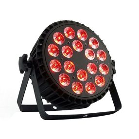   FTS RGBWA+UV 18x18W (Alumíniumházas) Par Lámpa – Profi Színpadi Világítás, DMX Vezérlés