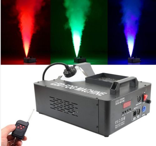 Hurican Füstgép 1500W függőleges geyser (vertikális) kilövés, RGB világítással