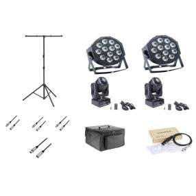   Haladó Színpadi Fénycsomag – Profi LED Lámpák, Robotlámpák és DMX Vezérlő