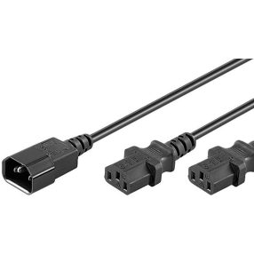 Tápkábel Y hosszabbító  1.8m 