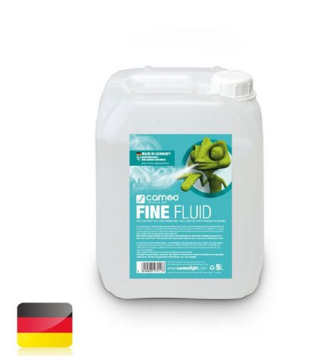 Cameo FINE FLUID 5 L füstgépekbe való folyadék nagyon alacsony sűrűségű, finom ködhöz, nagyon hosszú szétoszlási idővel, 5 liter