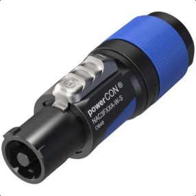   Neutrik NAC3FXXA-W-S powerCON lengő hálózati bemenet, kék, 6-12 mm átmérőjű kábelhez