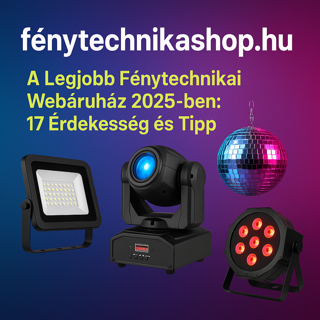 fénytechnikashop.hu – A Legjobb Fénytechnikai Webáruház 2025-ben: 17 Érdekesség és Tipp